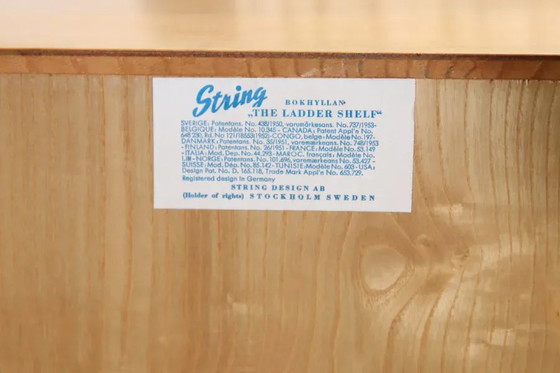 Vintage Nisse Strinning wall system in ash wood – String, Shelving unit, Scandinavian (photo 4 of 6)
