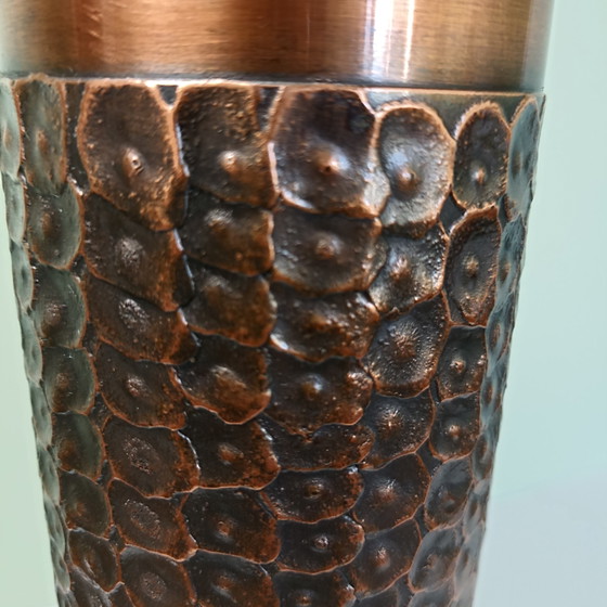 Vintage Brutalistische Bronzen Vaas – Carl Auböck (Wenen) – Carl Aubock, Vazen (photo 6 of 9)