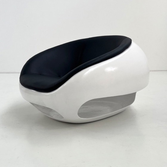 Image 1 of Eivormige loungestoel/pod van glasvezel van Mario Sabot, jaren 60.