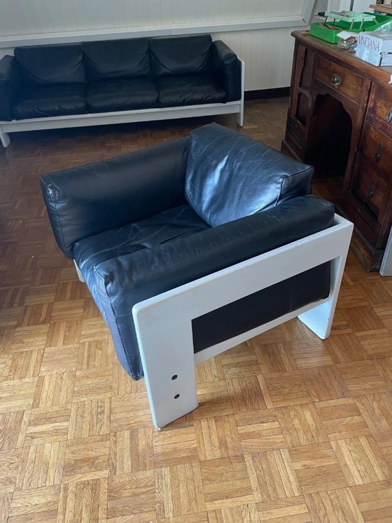 Image 1 of Tobia Scarpa for Gavina – 3-Seater Sofa + 2 Bastiano Armchairs Set