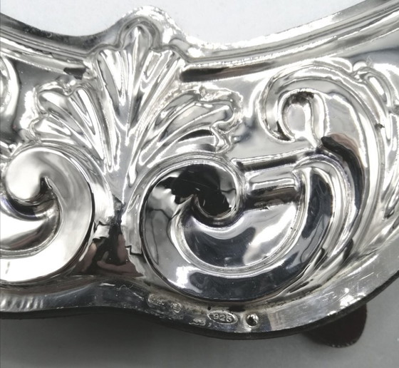 Image 1 of Marco/espejo de plata 925 de 18x24 pulgadas.