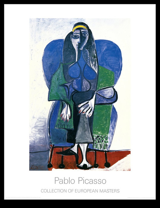 Image 1 of Picasso, Pablo - Femme Assise à L'écharpe Verte - Collezione dei Maestri Europei