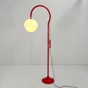 Red Model 4055 Floor Lamp by Luigi Bandini Buti for Kartell, 1960s