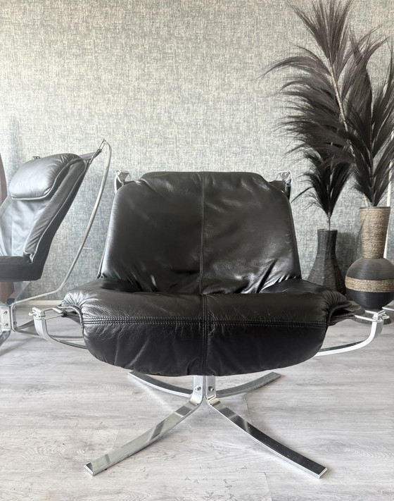 Image 1 of Suite Lounge Vintage Sigurd Resell « Falcon » pour Vatne Møbler (Norvège)
