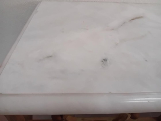 Image 1 of table d'appoint en marbre de Carrare