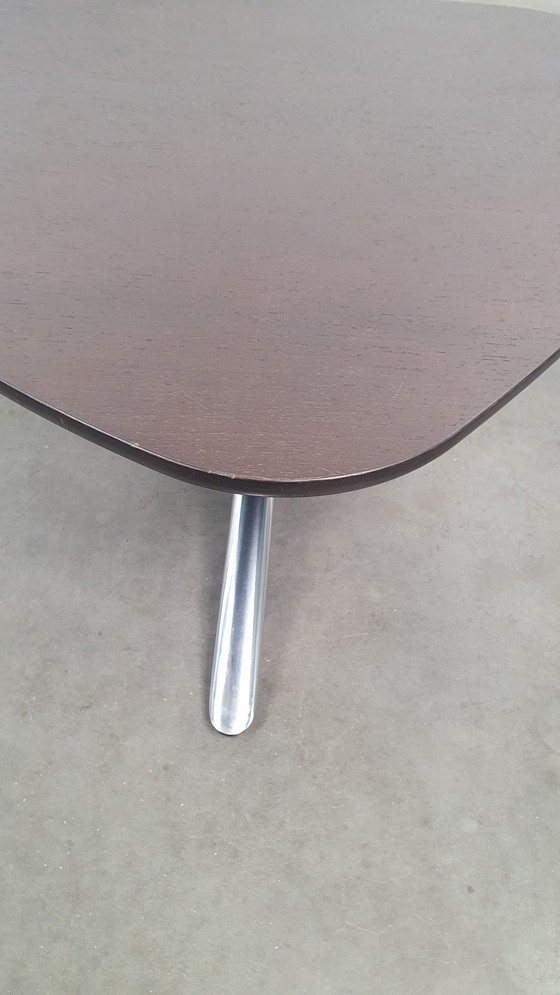 Image 1 of Kei BULO design coffee table organic, dark brown oak veneered