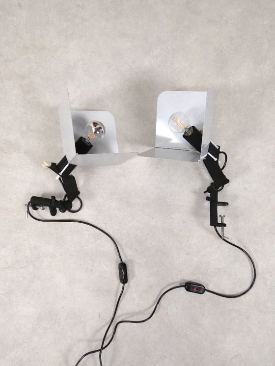 Image 1 of 2 x Triedro Klemmleuchten - Joe Colombo für Stilnovo