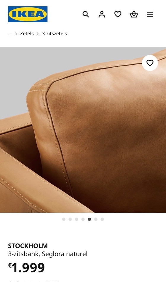 Image 1 of STOCKHOLM 3-seater sofa Ikea