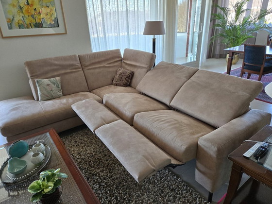 Image 1 of Hoekbank "Cristallo" leder cognac