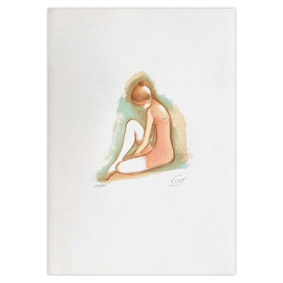 Image 1 of Gérard VONY, Ballerina, litografia firmata, 1975