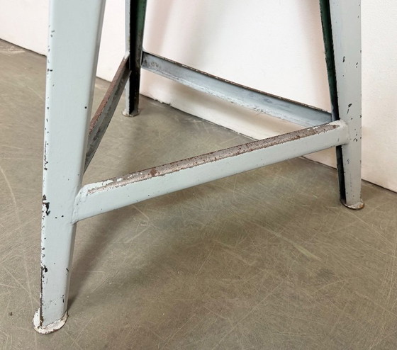 Image 1 of Grey Industrial Workshop Stool, 1960s