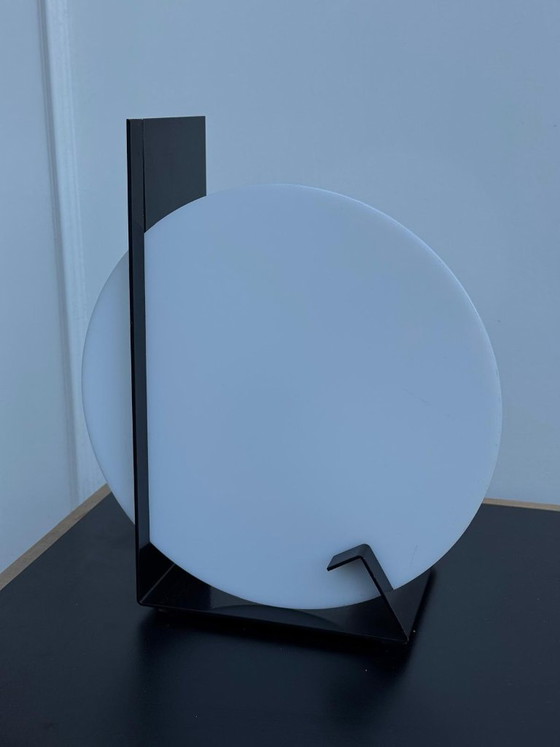 Lampe de table vintage Moon de Dijkstra, années 1970 – Glass, Metal (photo 6 of 7)
