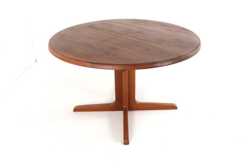 Niels Bach Danish round solid teak dining table