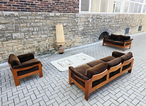 Image 1 of Niels Eilersen jaren 60 bankenset, mid-century jaren 70 zitgroep, suite, bankstel, fauteuils, banken