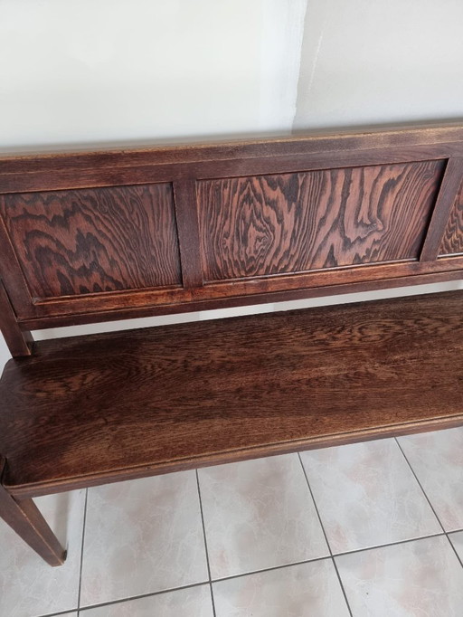 MID CENTURY VINTAGE WOODEN CHURCH Pew