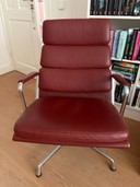 2 x Vitra Eames EA216 armchairs