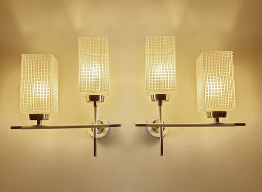 2X Architectonic Vintage Wall Lights