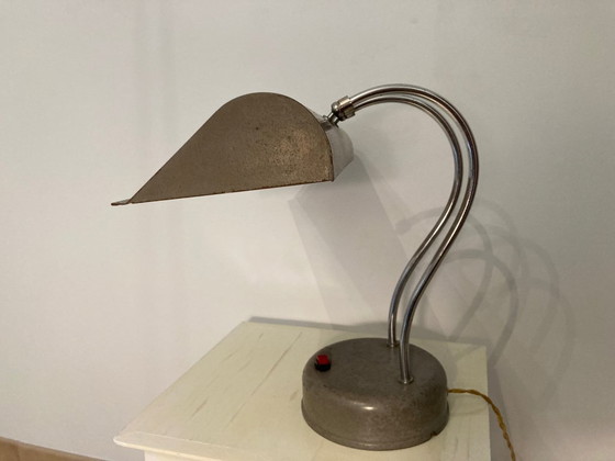 Image 1 of Authentieke vintage notaris bureaulamp