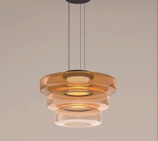 Lámpara colgante estilo Bauhaus, 3 capas