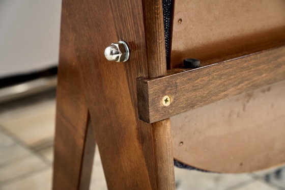 Image 1 of Vintage Blue Folding Cinema Chairs, 1970s Czechoslovakia