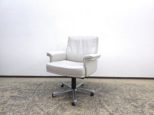 De Sede DS 35 Fauteuil de bureau Chair Fauteuil basculant Cuir Gris