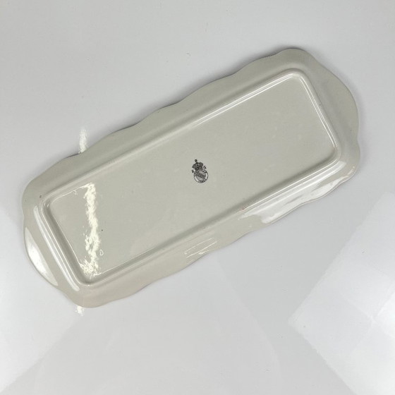KG Lunéville taartbord, model "Straatlantaarn", roze patroon – Servies, Ceramic (photo 5 of 6)