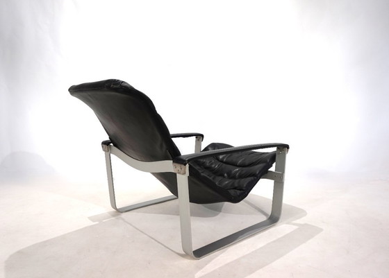 Image 1 of Poltrona lounge in pelle Asko Pulkka di Ilmari Lappalainen, 1960