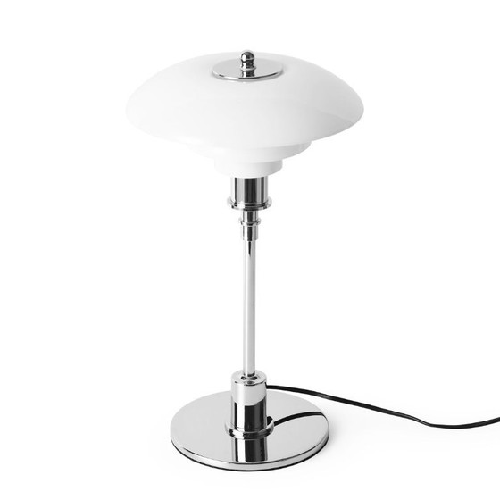 Nuova Lampada da Tavolo Vetro Opale Design Danese 50cm Stile Poulsen – Lampade da tavolo, Glass, Metal (photo 7 of 15)