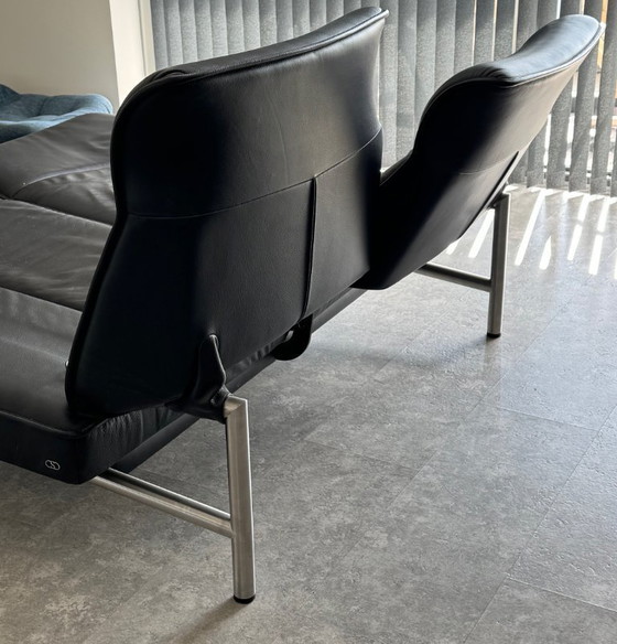 Image 1 of De Sede DS 450 zwart leren bank