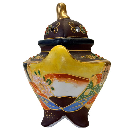 Koro in Porcellana Giapponese Stile Satsuma Vintage con Marchio Dai Nippon – Metà del XX Secolo (photo 5 of 8)