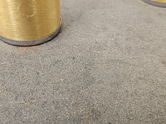 Image 1 of Lámpara de pie de cristal de Murano de mediados de siglo en madera y metal con tres puntos de luz, década de 1970