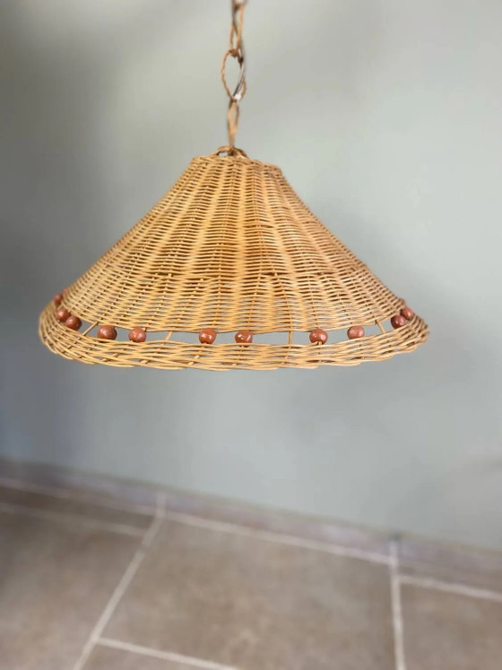 Vintage wicker pendant light – Pendant lamps, Rattan (photo 5 of 18)