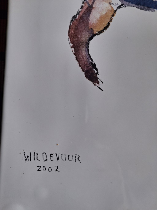 Keramiek bord van M Wildevuur