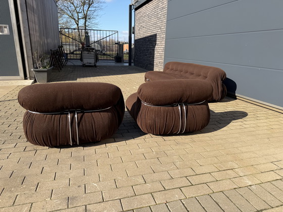 Image 1 of Original 1970's Cassina Soriana 4z +2x1z Tobia & Afra Scarpa