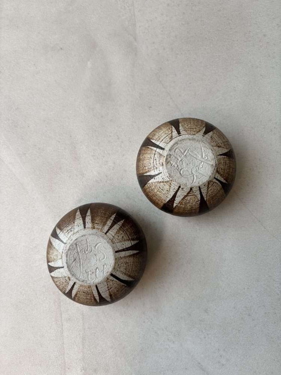 Image 1 of Set di ciotole in ceramica di Gabriel Fourmaintraux, anni '50