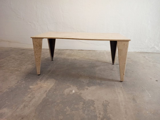 Image 1 of Vintage natural stoon / tessellated dining table 