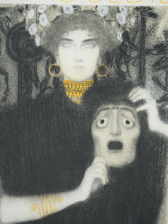 Gustav Klimt: Tragedy, Signed Lithograph – Lithographs & prints, Paper (photo 9 of 15)