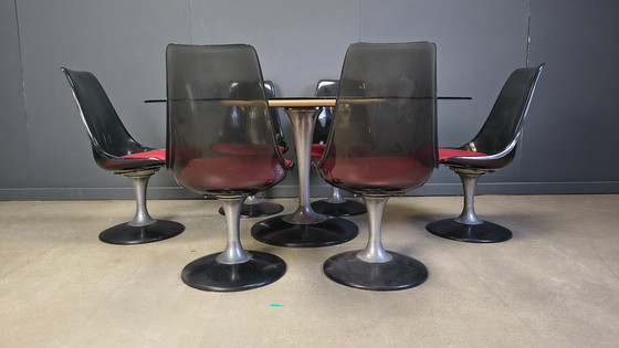 Image 1 of Juego de comedor de estilo futurista de Chromcraft, década de 1970.