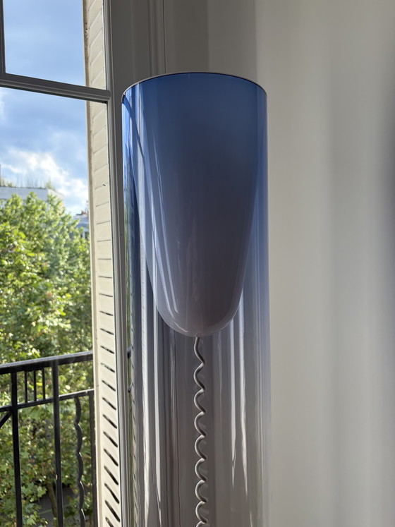 Image 1 of Kartell Toobe blue floor lamp