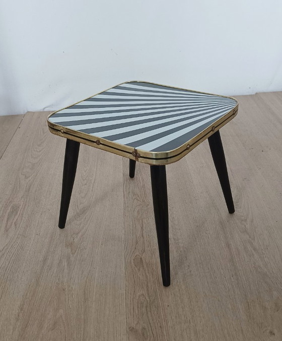 Table d'appoint des années 1950 – PGH Akti Klingenthal ., Tables d'appoint, Metal, Plastic (photo 2 of 8)