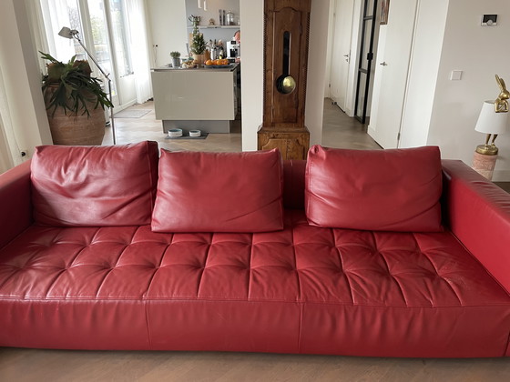 Image 1 of Zanotta Kilt (Emaf Progetti), 2 Banken, rotes Leder