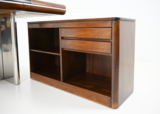 Italian Desk by Hans Von Klier for Skipper, 1970s – Leather, Wood (photo 11 of 15)