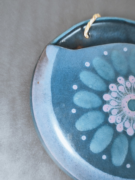 Image 1 of Porta Celi vintage da appendere alla parete, decorazione da parete, porta piante in ceramica, 2 pezzi