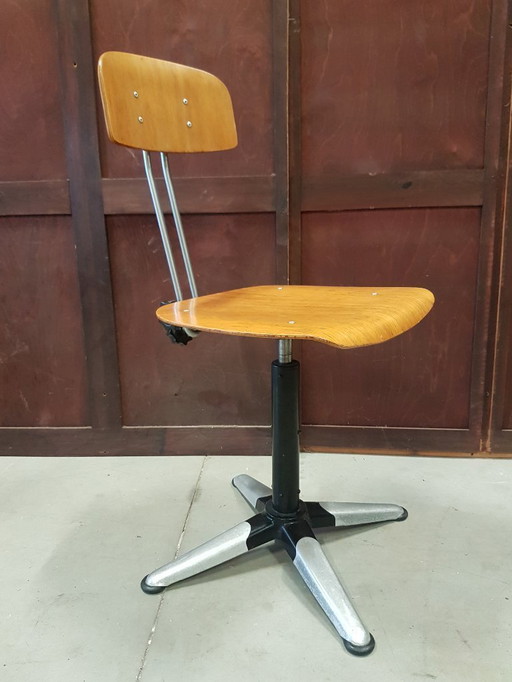 Rara sedia da architetto vintage Bauhaus degli anni '50