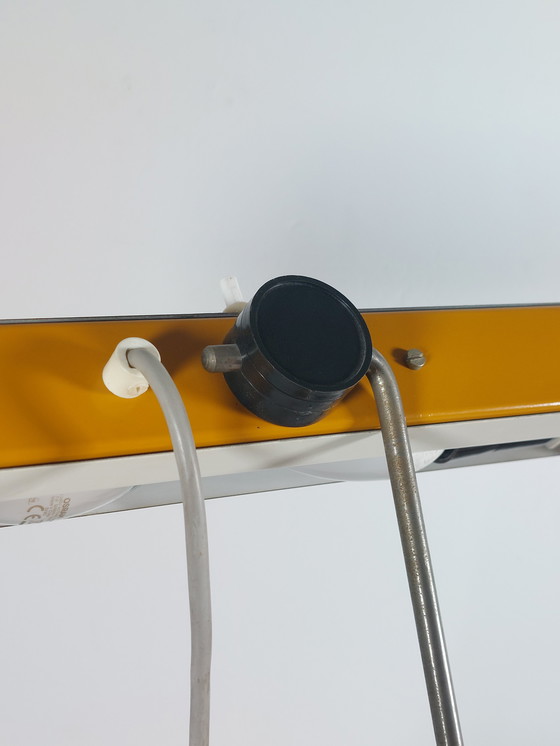 Image 1 of Lampada da scrivania vintage gialla di design di metà secolo Klaus Musinowski