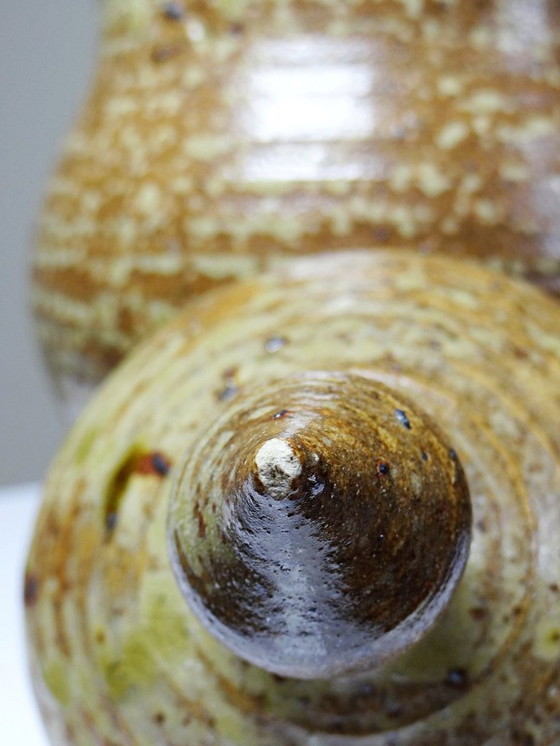 Image 1 of Rustic chic 50s-60s glazed stoneware box