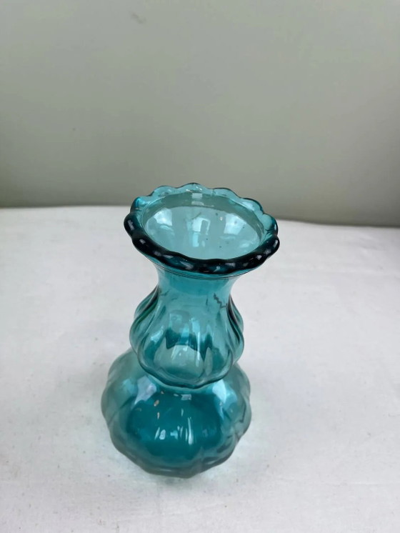 Vaso vintage blu laguna – Vasi, Crystal, Glass (photo 4 of 6)
