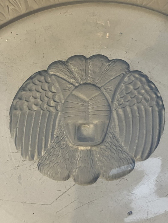 Image 1 of Grote Art Deco schaal van Jules Henri Vernon voor Pukeberg Zweden, rond 1930