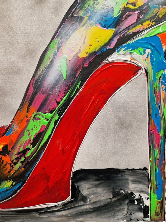 Image 1 of Henry ESCOBAR - Pop Heels - Artist's Painting