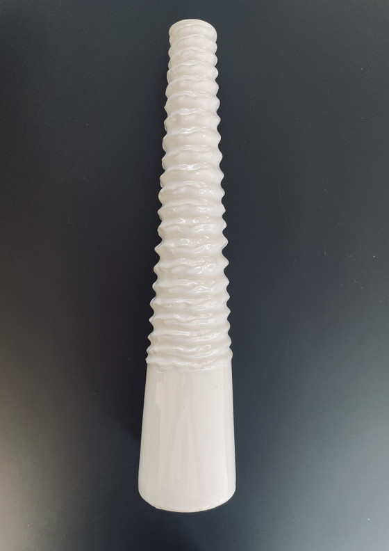 Image 1 of Vaso di design bianco, 45 cm – minimalista – in ceramica